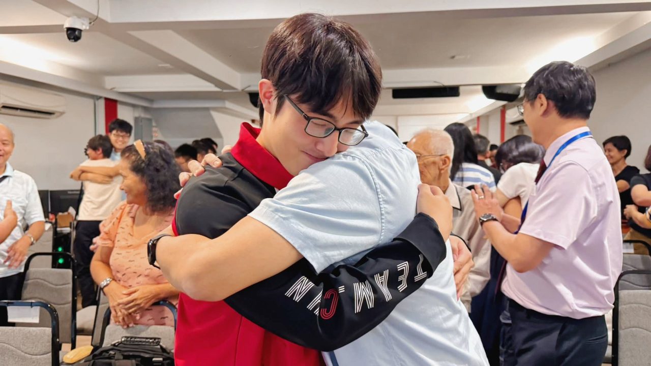 hugging